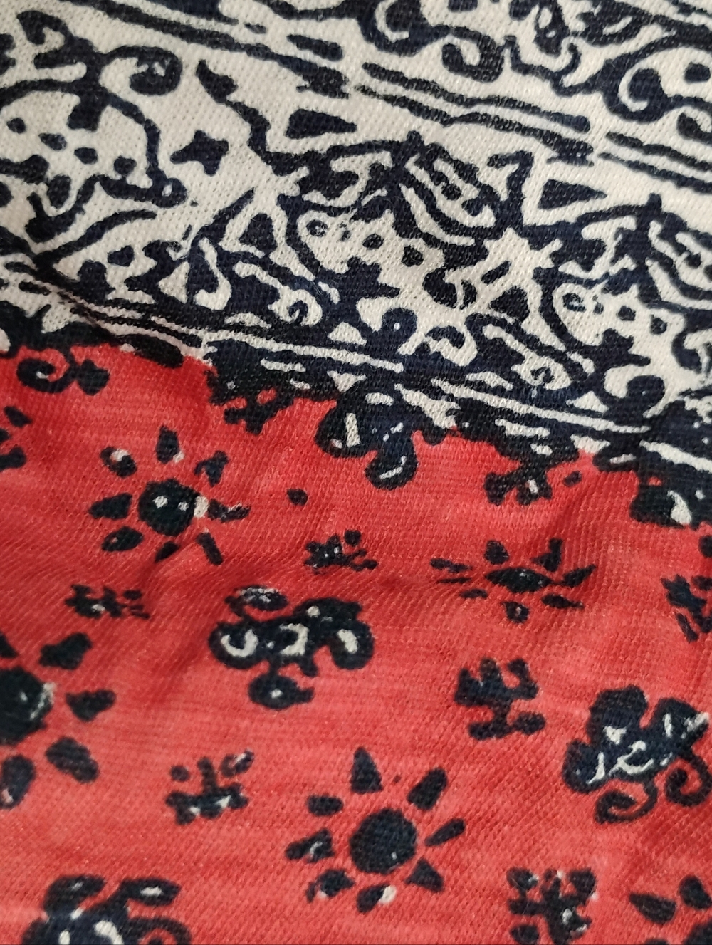 NWT Lucky Brand Notched Neckline Mixed Boho Print Sleeveless Top - Picture 7 of 7